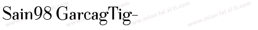 Sain98 GarcagTig字体转换